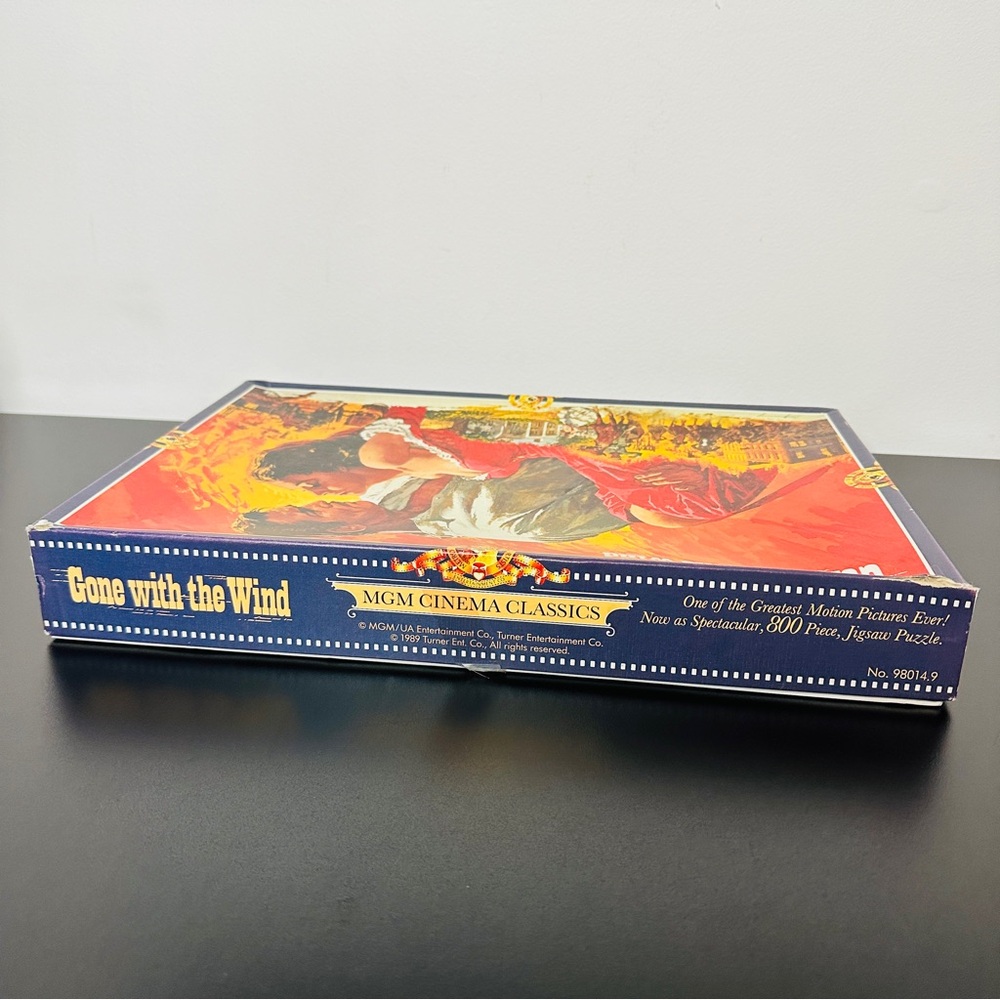 1989 GONE WITH THE WIND Vintage 800 Piece Jigsaw Puzzle MGM CINEMA CLASSICS - Picture 8 of 10